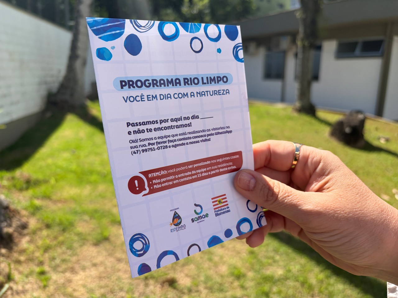 Samae retoma fiscalização de ligações de esgoto em Blumenau