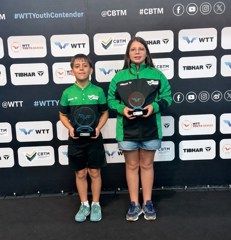 Atleta da base de Blumenau conquista título internacional no tênis de mesa