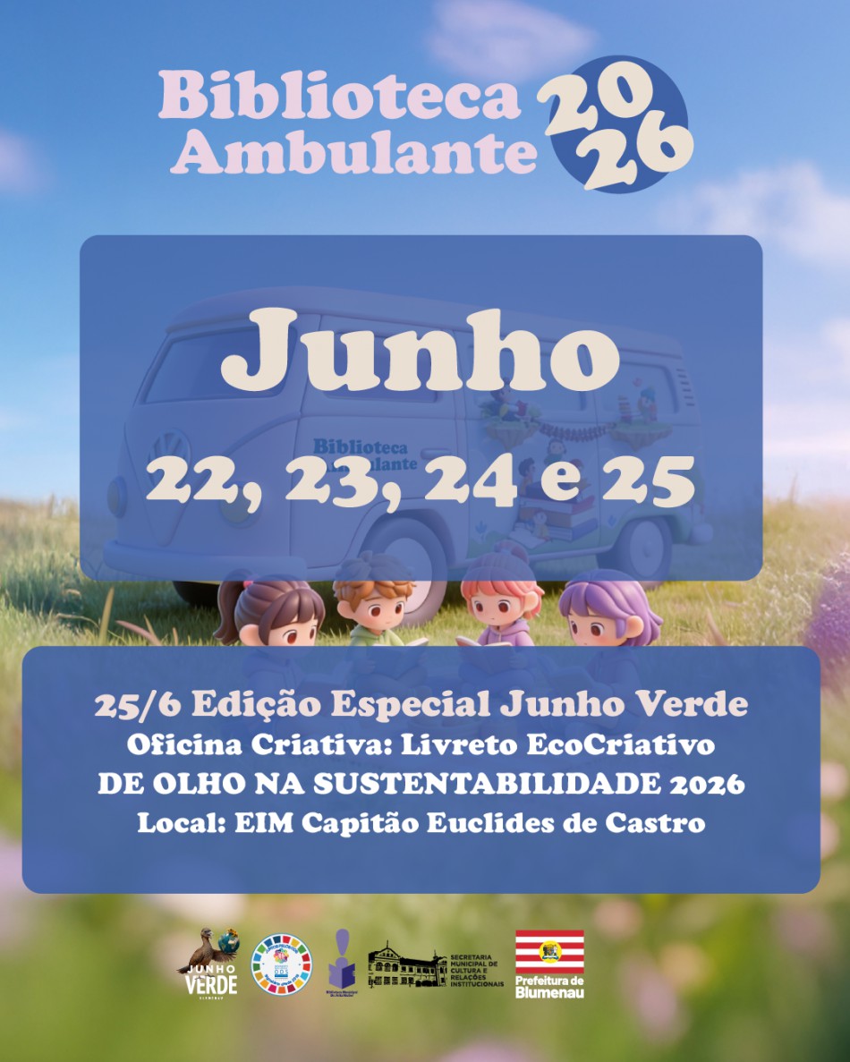 Biblioteca Ambulante circula com edição especial do Junho Verde nesta semana