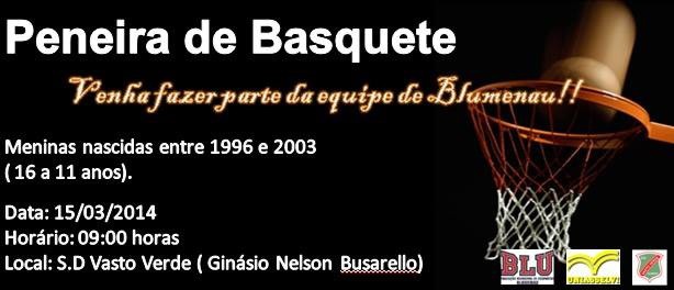 Peneira do Basquete feminino busca atletas em Blumenau