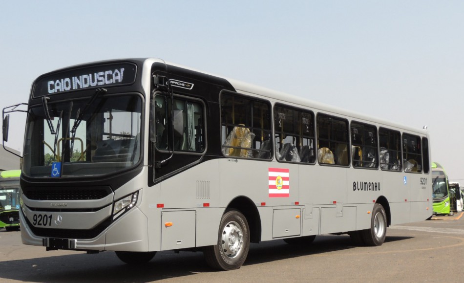 Novos ônibus chegam à frota do sistema de Transporte Coletivo de Blumenau