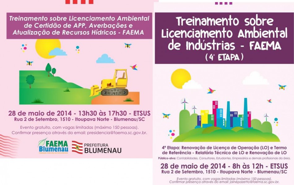 Faema abre inscrições para treinamentos sobre Licenciamento Ambiental