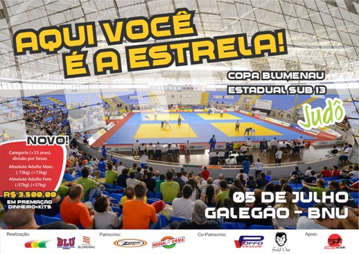 Blumenau recebe Campeonato Estadual de Judô neste final de semana 