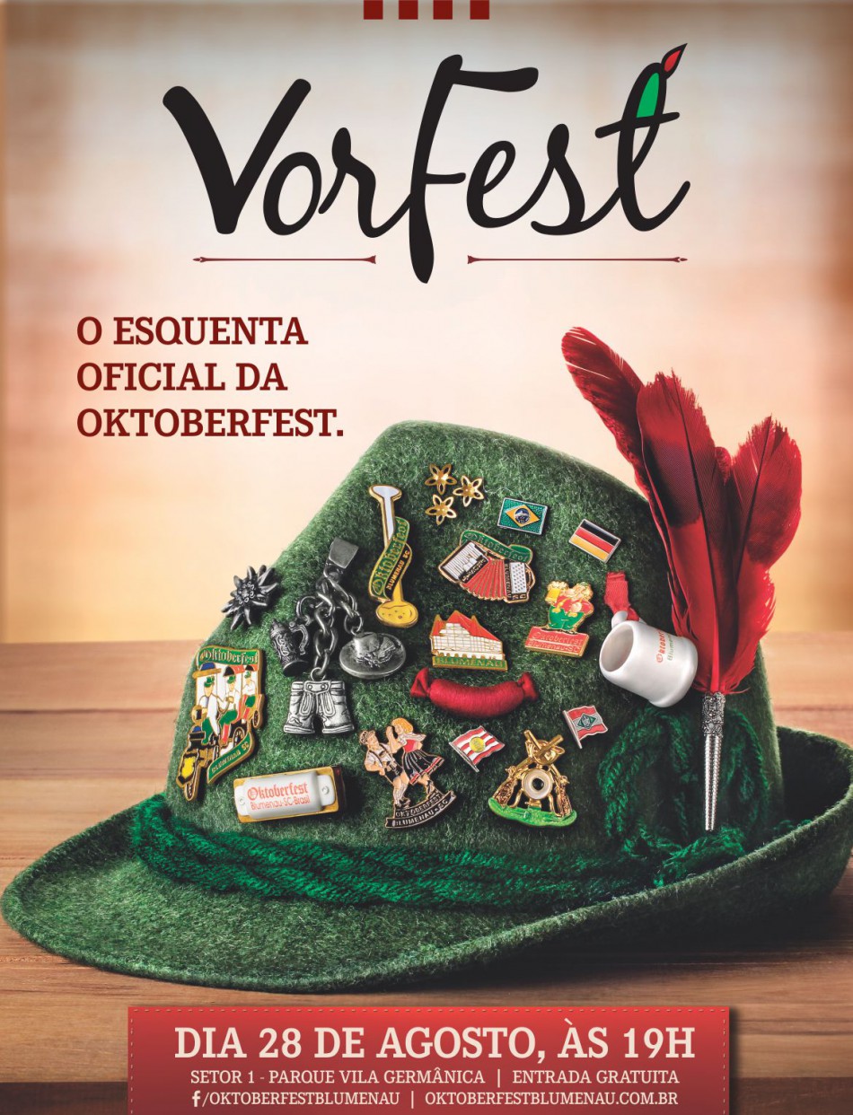 Vorfest, o esquenta oficial da 31ª Oktoberfest, acontece nesta quinta