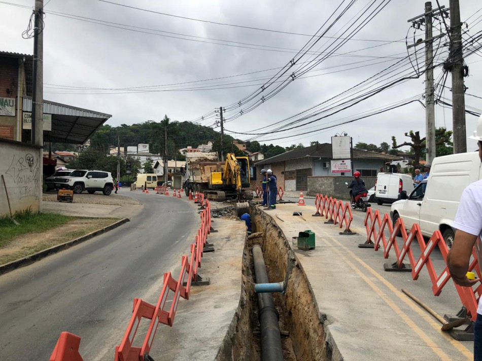Obras para o novo Reservatório prosseguem na Rua dos Caçadores