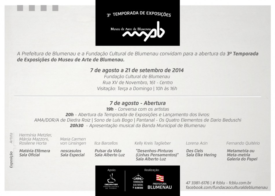 MAB prepara a 3ª Temporada de Exposições