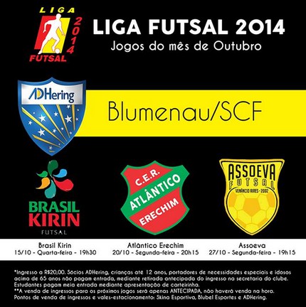 Equipe de Blumenau inicia venda de ingressos para duelos em casa