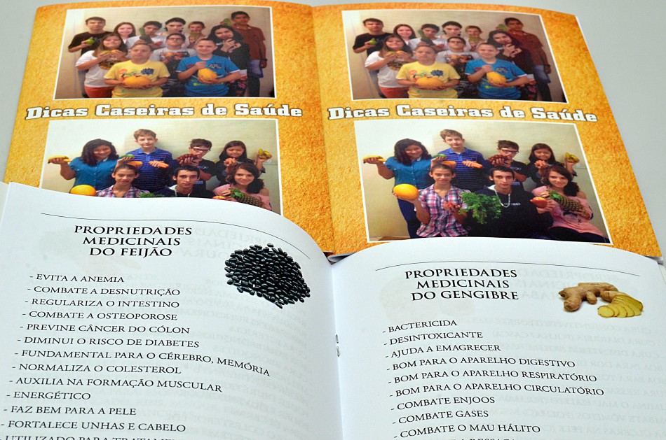 Alunos do Centro de Educação Alternativa lançam livro com dicas de saúde
