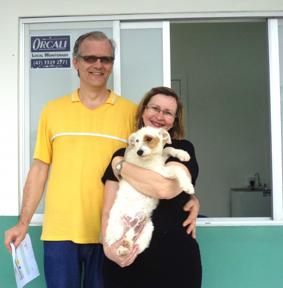 Lipe é o primeiro cachorrinho adotado no Centro de Animais