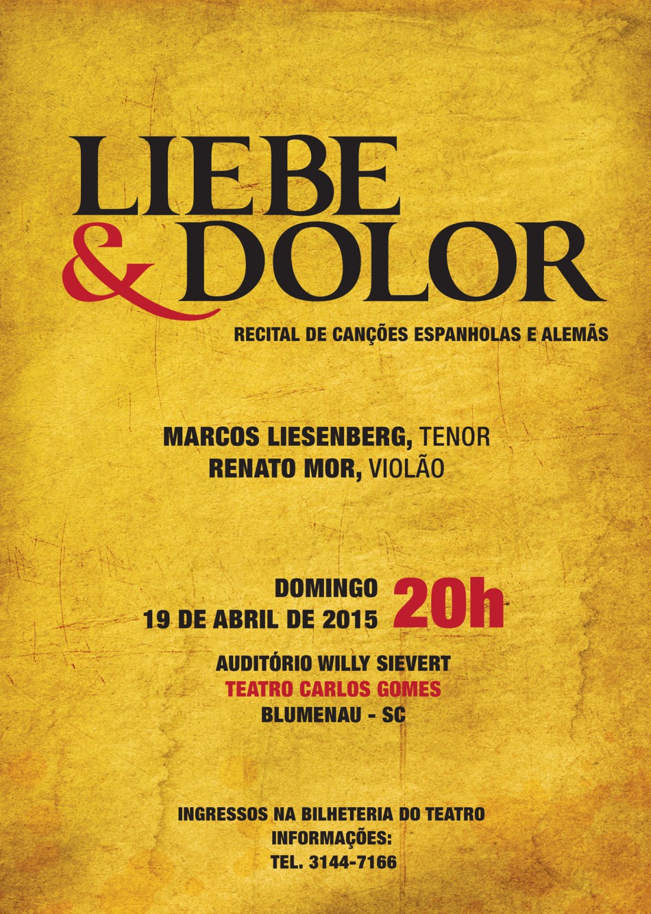 Recital destaca canções espanholas e alemãs