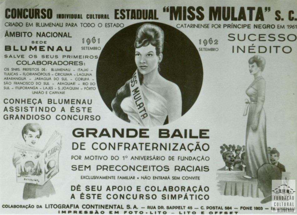 Memória Digital: Blumenau tem Miss Mulata