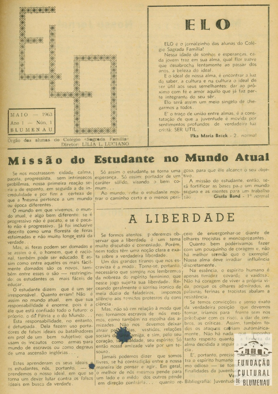 Memória Digital: jornal das meninas