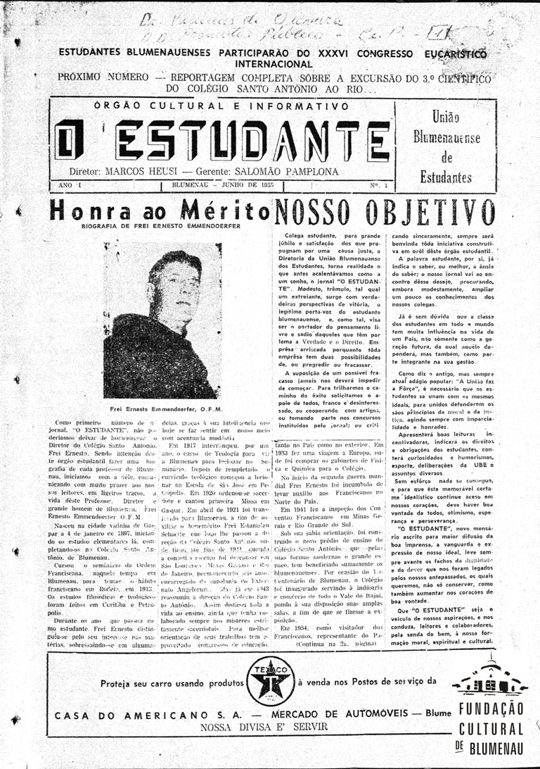 Memória Digital: Jornal O Estudante