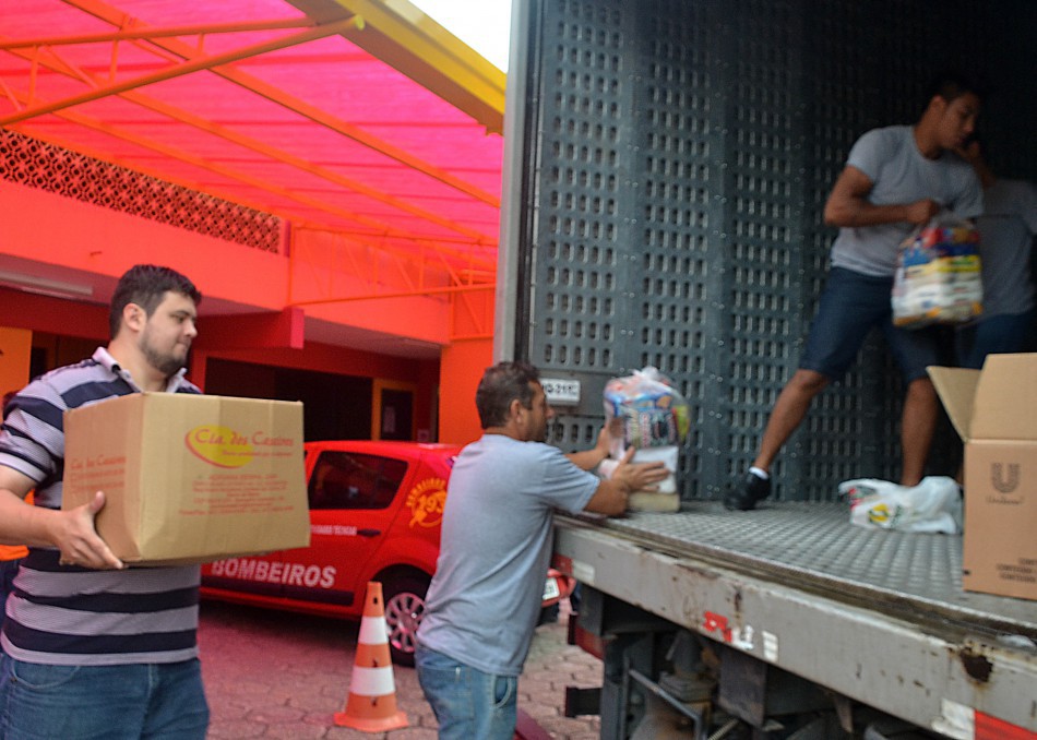 Blumenau envia mais sete toneladas de donativos para Xanxerê