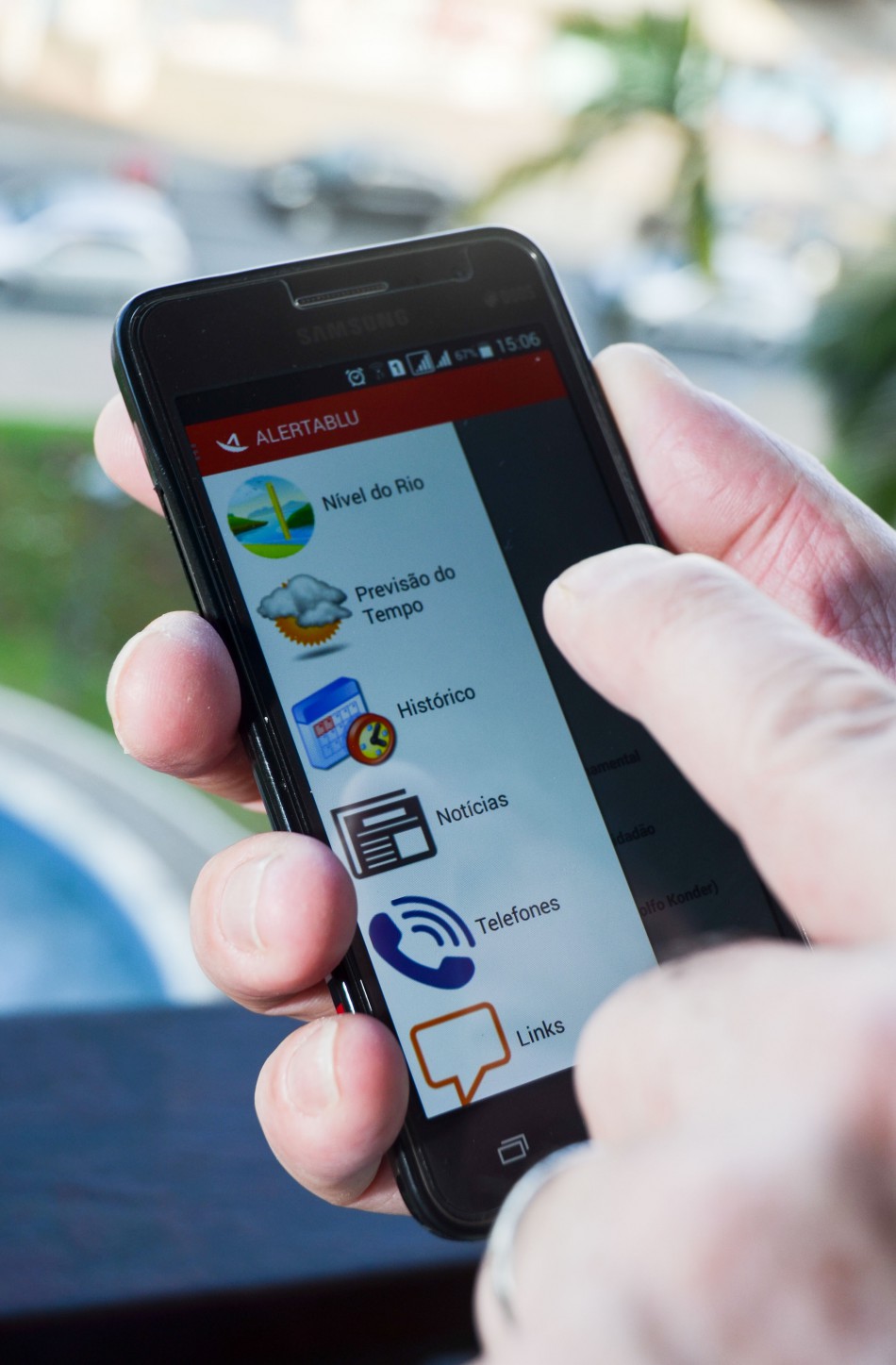 Aplicativo para celular AlertaBlu agora traz previsão de tempo