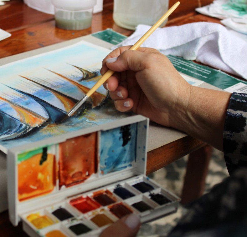 MAB e Bluap promovem oficina de aquarela