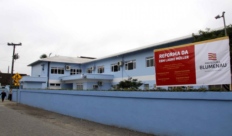 Investimento de R$860 mil garante reforma geral da EBM Lauro Müller  