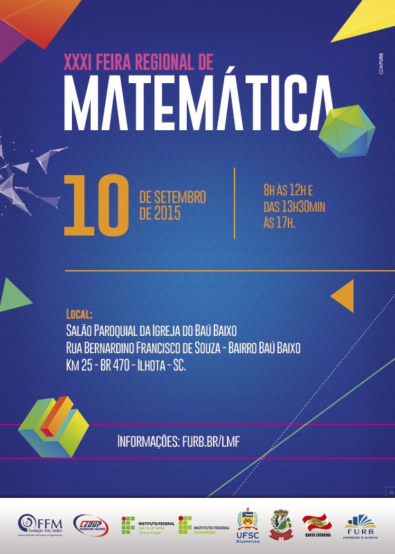 Escolas blumenauenses participam da Feira Regional de Matemática