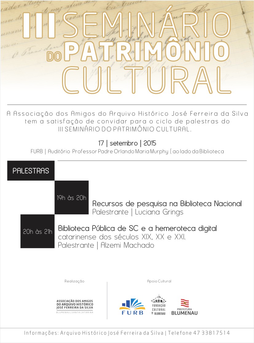 Bibliotecários falam sobre Patrimônio Cultural