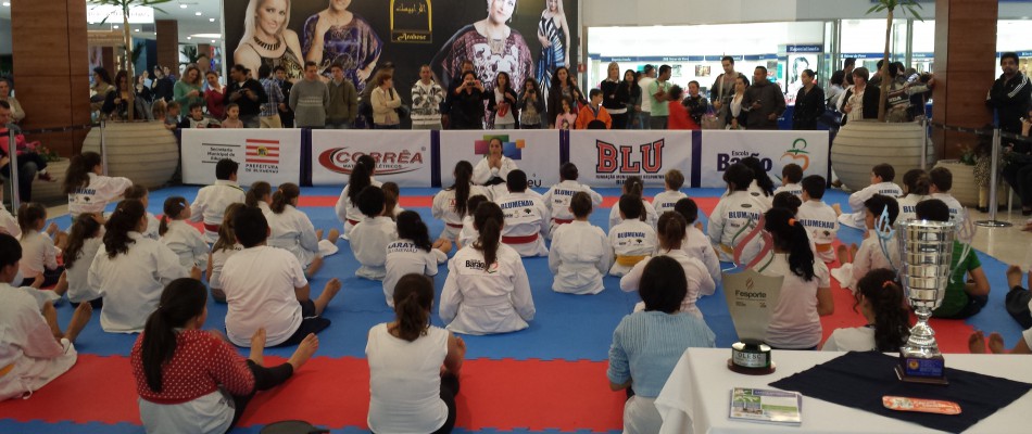 Karatê de Blumenau realiza apresentações para o Dia das Crianças
