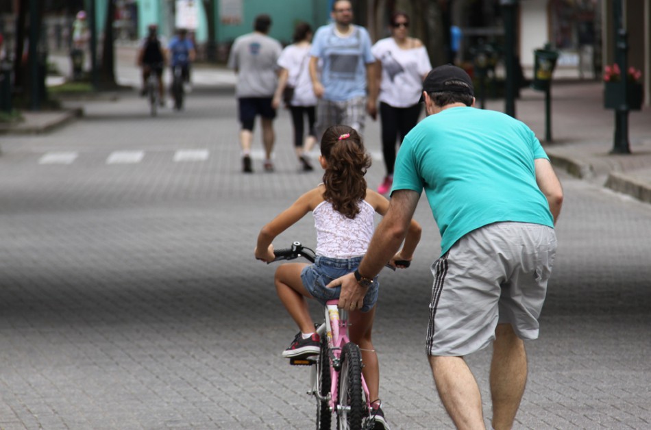 Rota de Lazer no Centro de Blumenau é mantida durante as férias coletivas