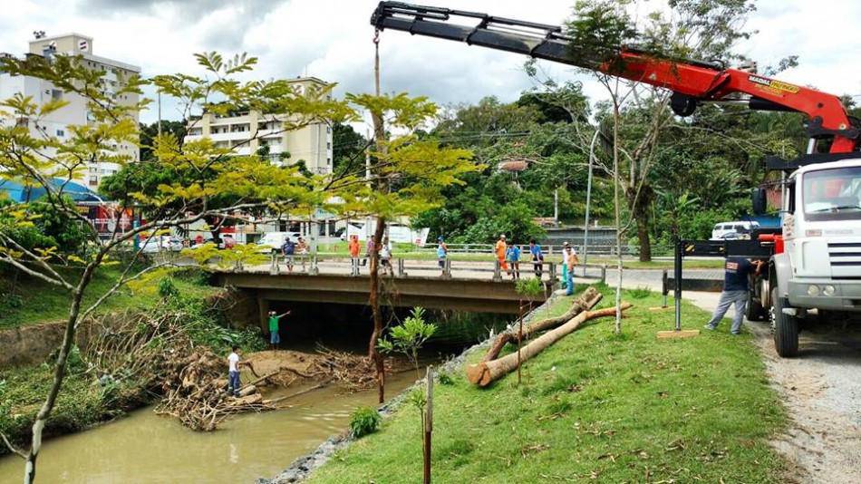Serviços Urbanos intensifica limpeza de vias após forte chuva de sábado