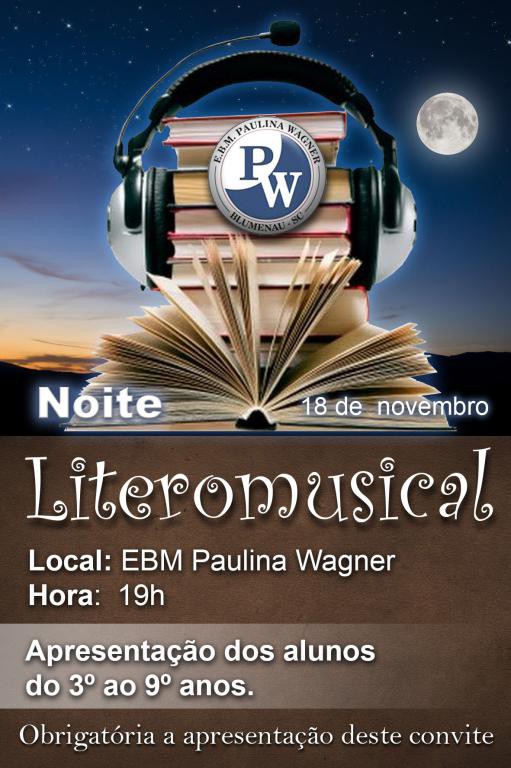 EBM Paulina Wagner promove I Noite Literomusical nesta quarta-feira