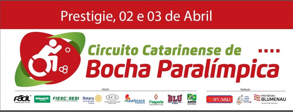 Blumenau recebe Circuito Catarinense de Bocha Paralímpica 