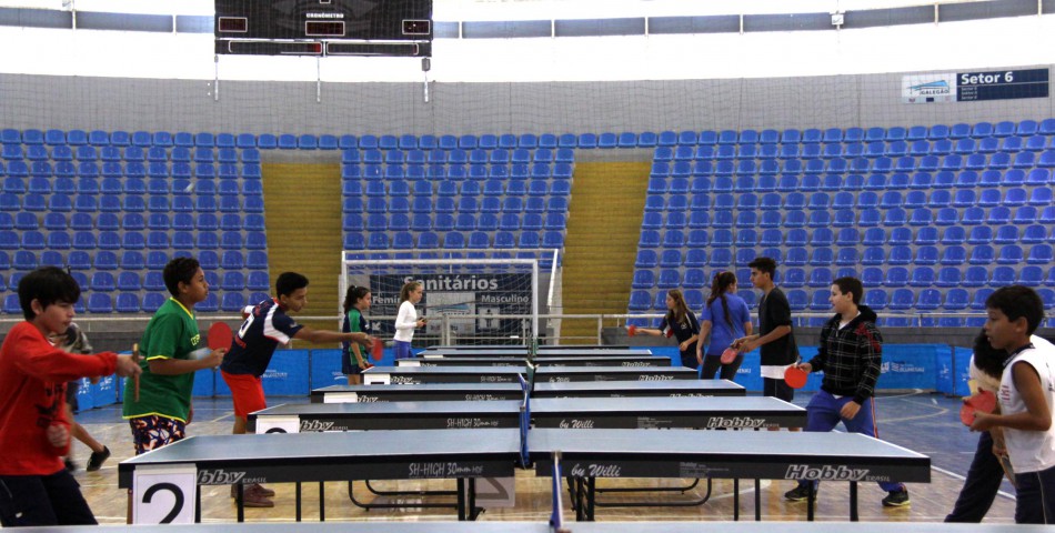Jogos Escolares Municipais de Tênis de Mesa ocorrem nesta semana