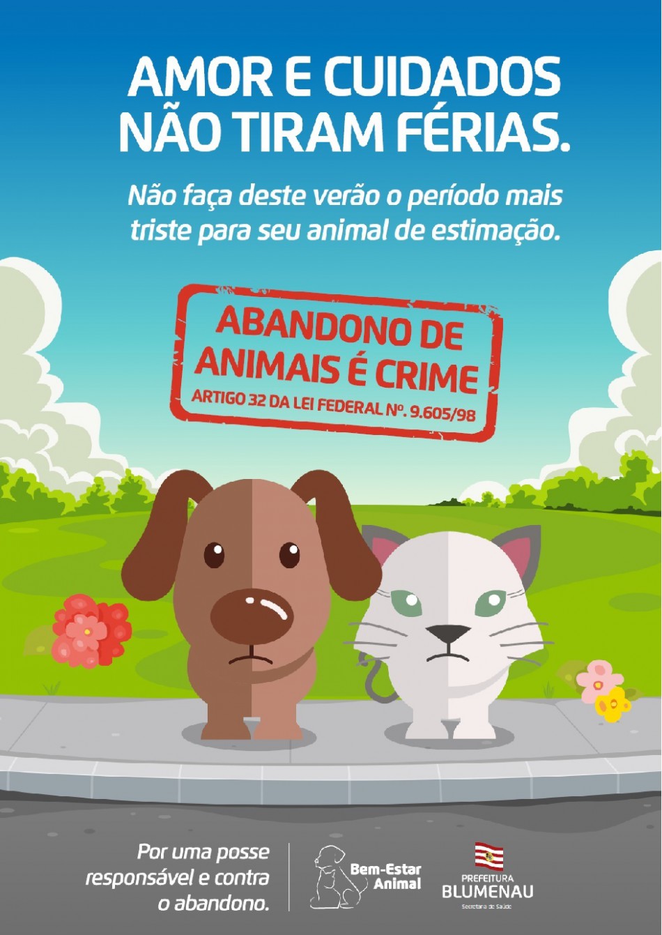 Diretoria do Bem Estar Animal inicia campanha contra o abandono 