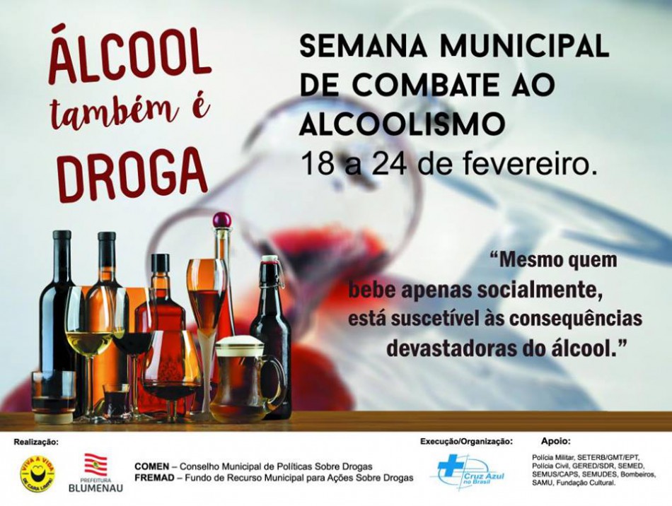 Semana de Combate ao Alcoolismo terá ações na atenção psicossocial