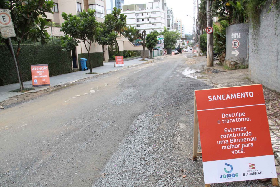 Samae concentra obras na Rua Coronel Vidal Ramos