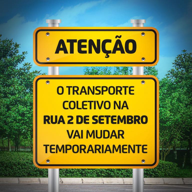 Obras no corredor de ônibus da Rua Dois de Setembro modificam linhas do transporte coletivo