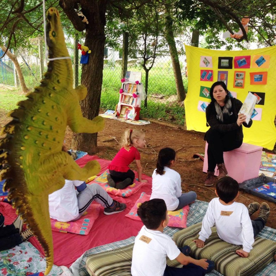Professores e crianças elogiam Parque da Leitura