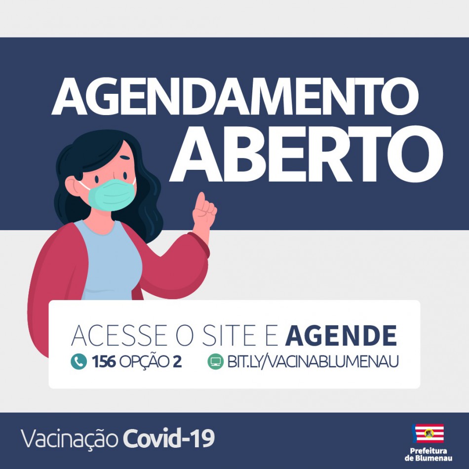 Vacinação contra o Coronavírus segue com agendamento aberto em Blumenau
