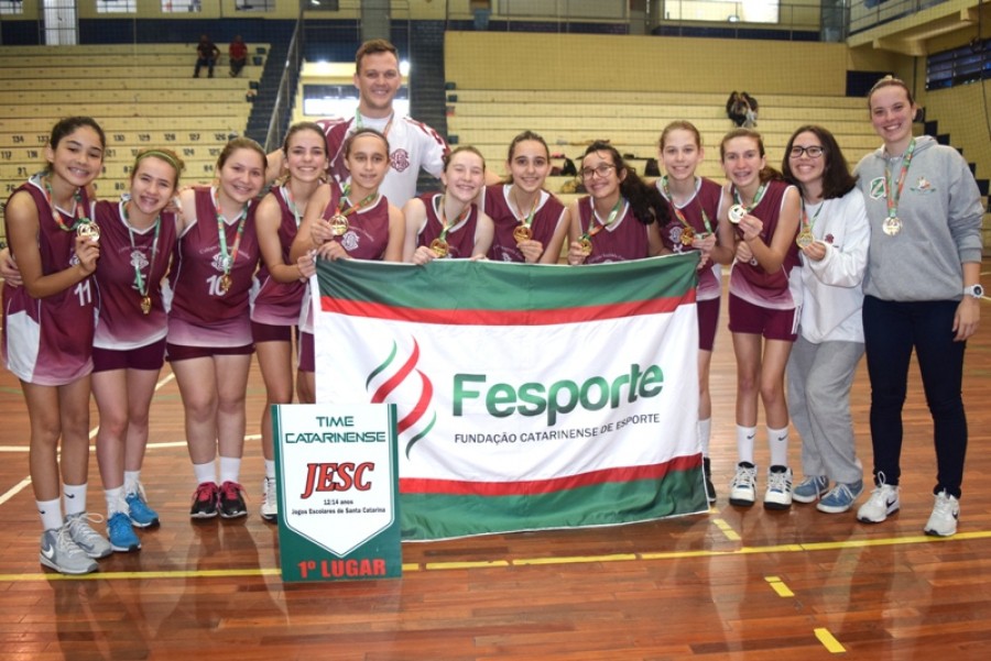 Basquete feminino de Blumenau se garante na fase nacional dos Jogos Escolares