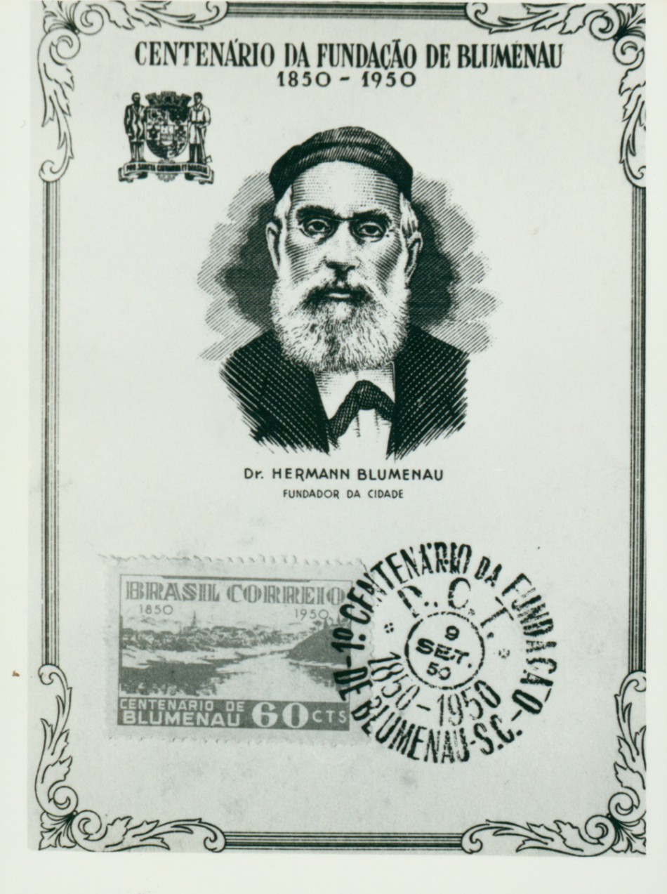 Memória Digital: Selo do Centenário de Blumenau