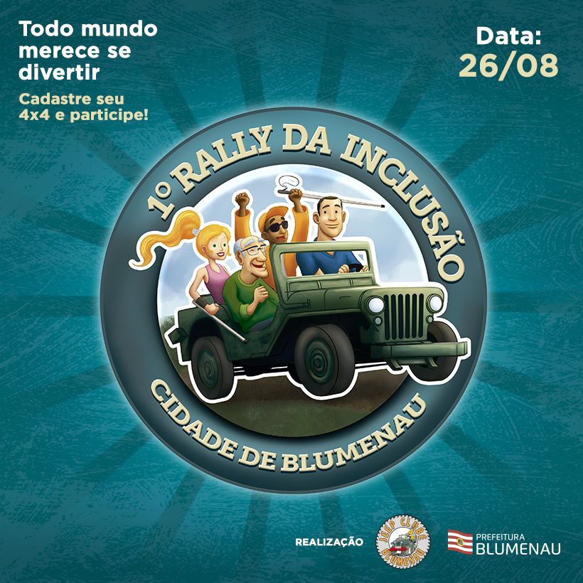 Blumenau terá Rally da Inclusão em agosto