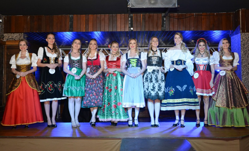 Definidas as dez finalistas do Concurso da Rainha da Oktoberfest 2018