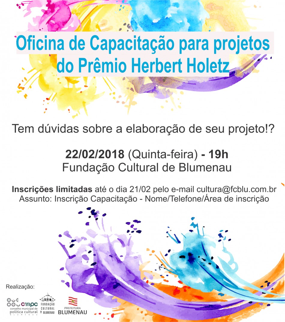FCBlu abre inscrições para oficina voltada ao Prêmio Herbert Holetz