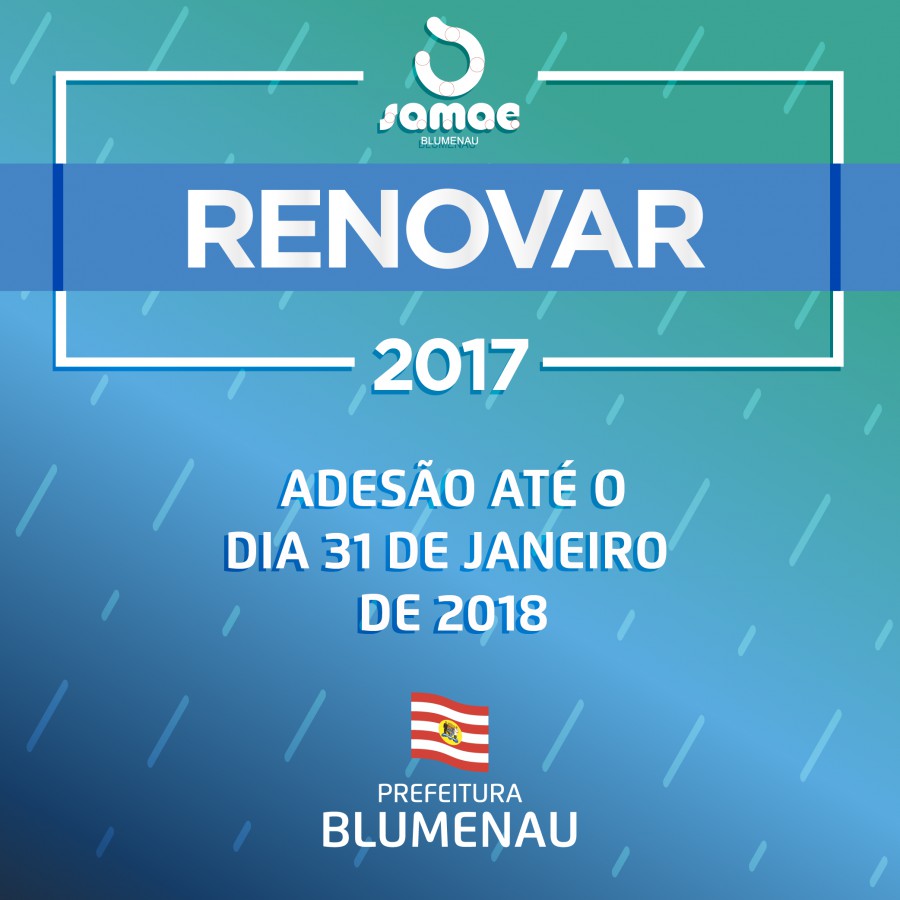 Renovar Samae contará com atendimento especial neste sábado