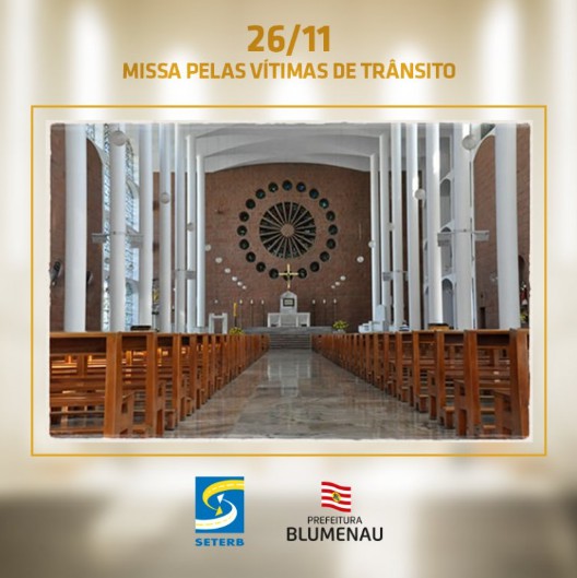Missa em memória das vítimas de trânsito será realizada neste domingo
