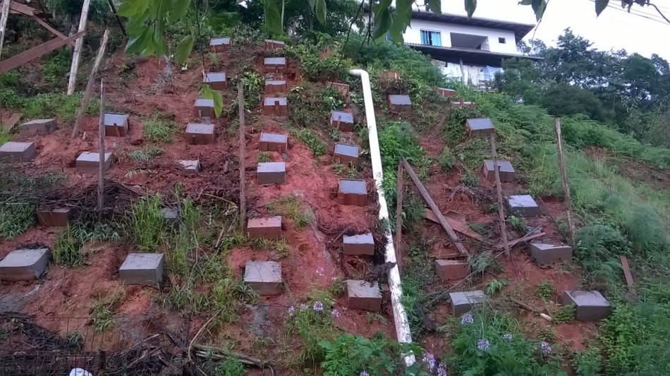 Avançam as obras de contenção no bairro Valparaíso
