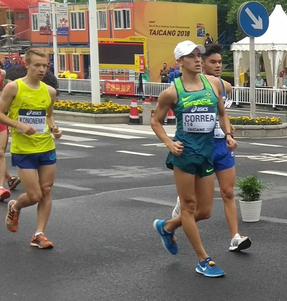 Blumenauense bate recorde brasileiro no Mundial de Marcha Atlética