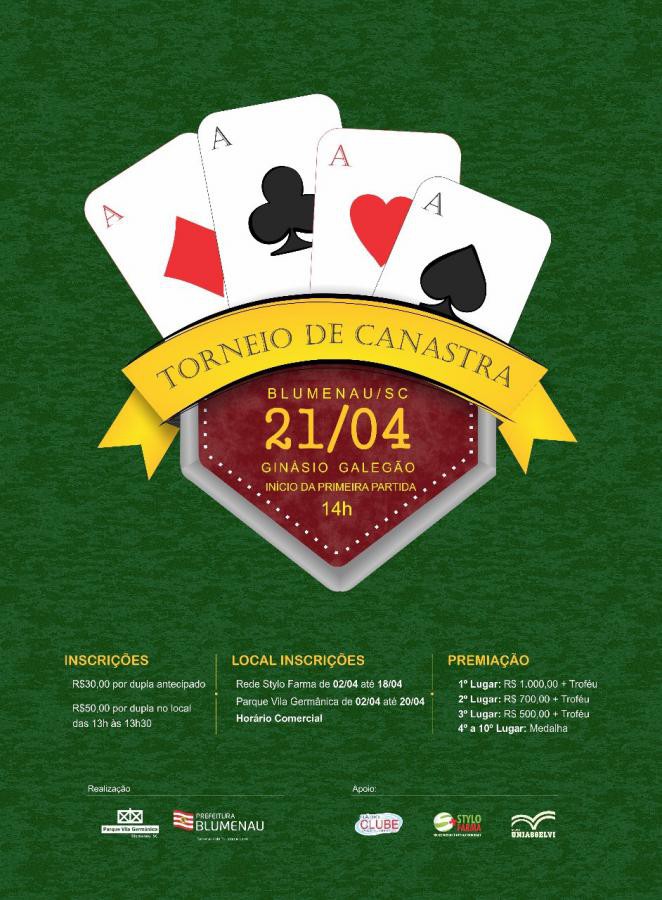 Últimos dias de inscrição para o Torneio de Canastra