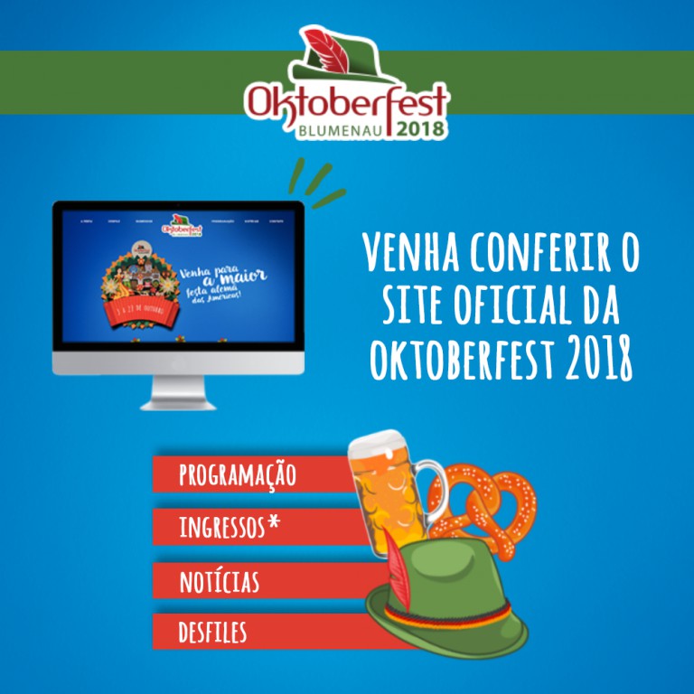 Site oficial da 35ª Oktoberfest Blumenau está no ar