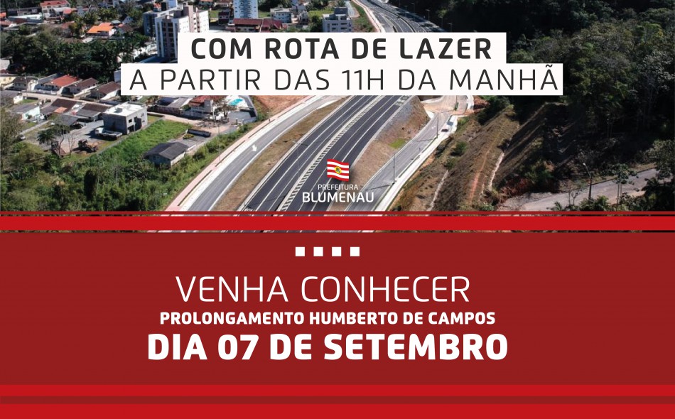 Rota de Lazer marca abertura do Prolongamento da Rua Humberto de Campos