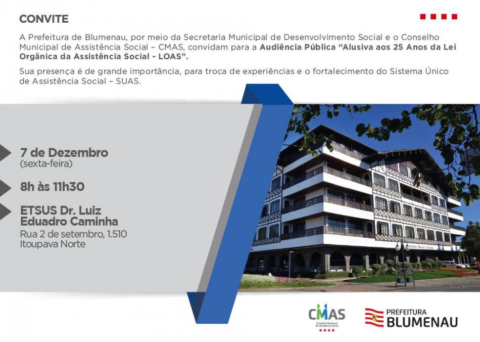 Conselho Municipal de Assistência Social promove audiência pública