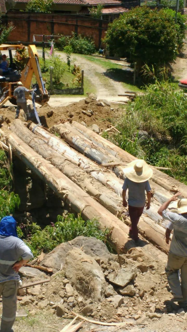 Ponte na Vila Itoupava ganha nova estrutura