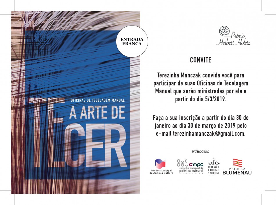 Inscrições abertas para curso gratuito de tecelagem manual 